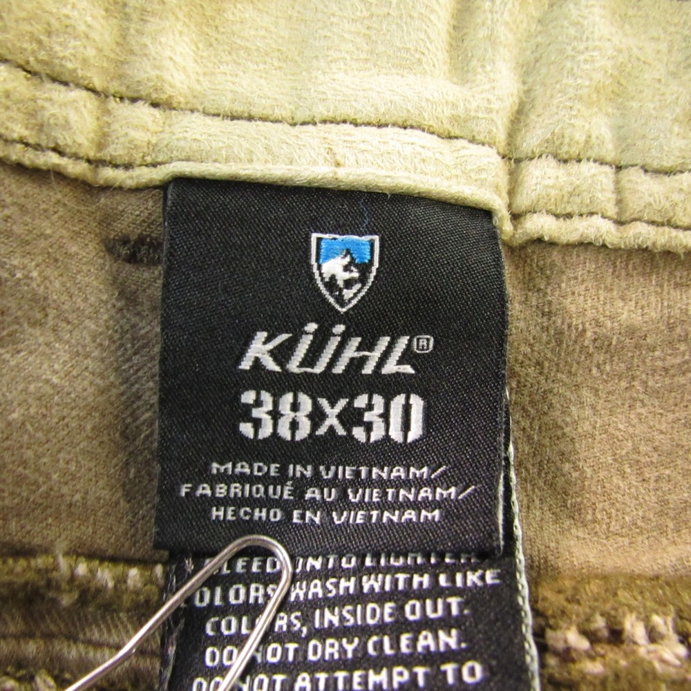 Kuhl Jean Mens 38x30 Rebel Pants Distressed Brown Hiking Outdoor Trail Rugged - Picture 3 of 16
